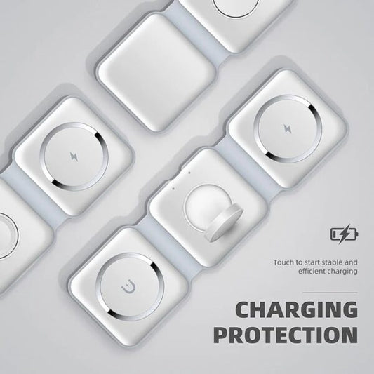 3-in-1 Wireless Charging Pad – Fast Charge for Phone, Watch & Earbuds ⚡