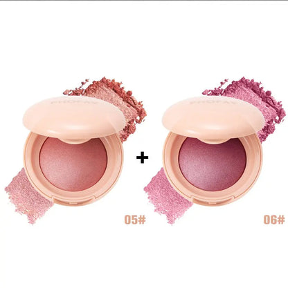 PHOFAY luminous powder blush in a soft pink compact, featuring a radiant and glowing finish, perfect for natural daily makeup and enhancing cheeks in the UAE.