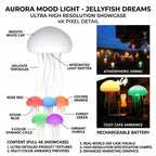 Jellyfish Lamp, Voice Control Jellyfish Lamp with Dancing Legs, RGB Gradient Jellyfish Bedside Lamp, Rechargeable Jellyfish Table Lamp Christmas Gifts