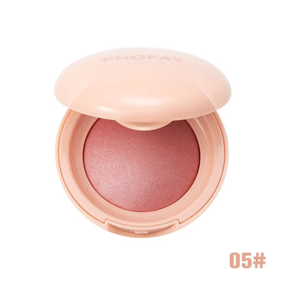 PHOFAY luminous powder blush in a soft pink compact, featuring a radiant and glowing finish, perfect for natural daily makeup and enhancing cheeks in the UAE.