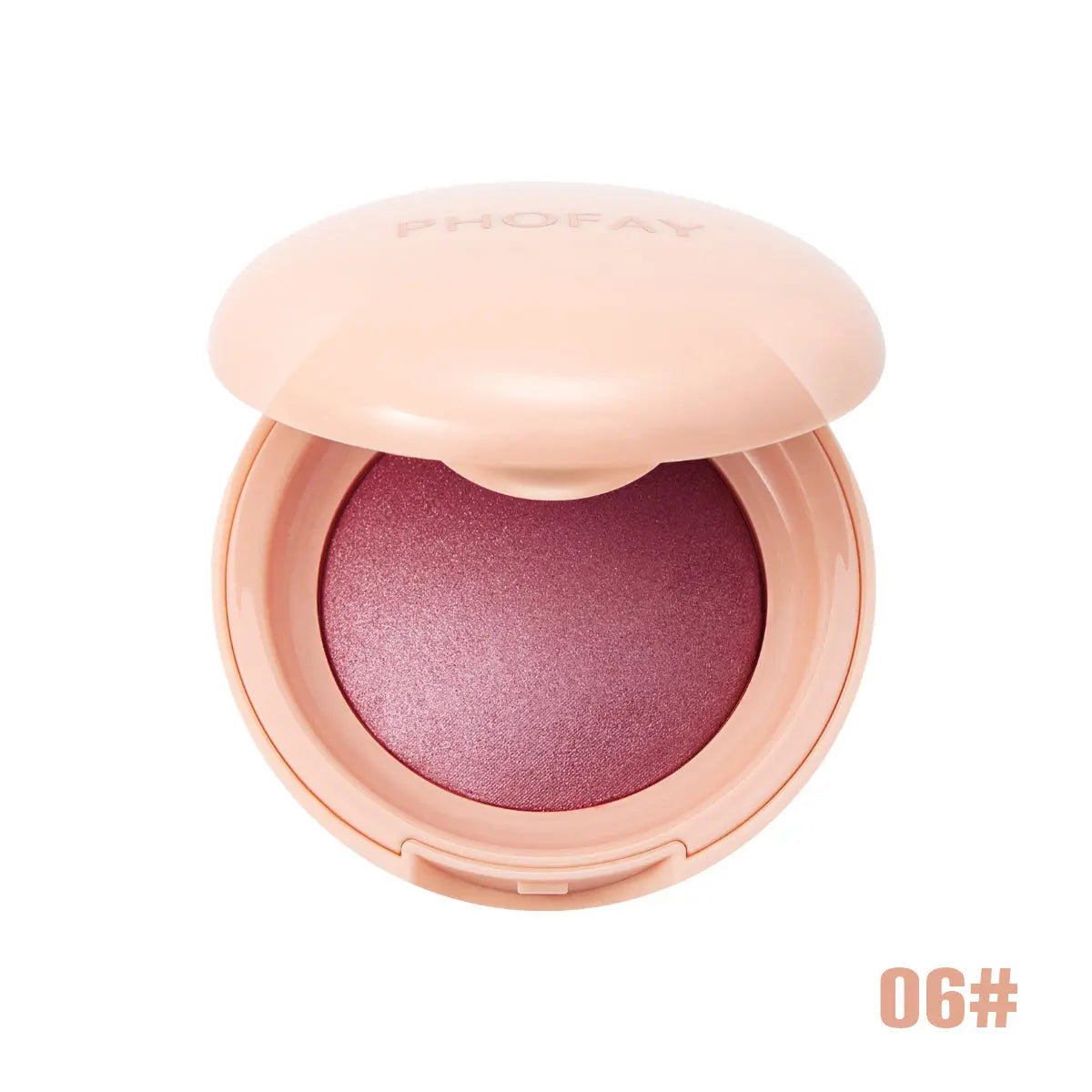 PHOFAY luminous powder blush in a soft pink compact, featuring a radiant and glowing finish, perfect for natural daily makeup and enhancing cheeks in the UAE.