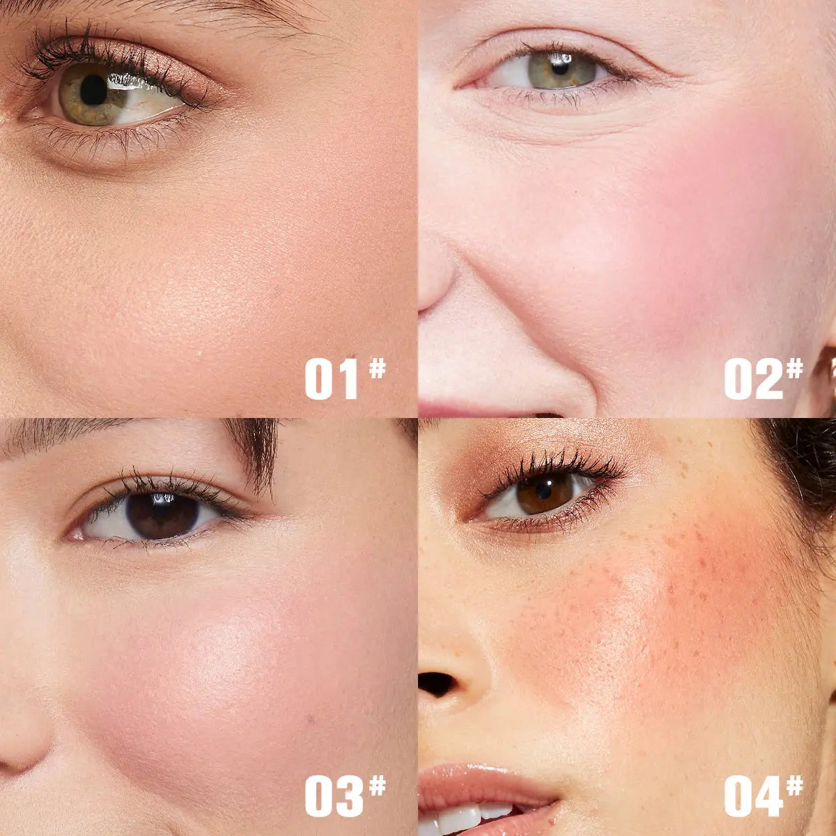 PHOFAY luminous powder blush in a soft pink compact, featuring a radiant and glowing finish, perfect for natural daily makeup and enhancing cheeks in the UAE.