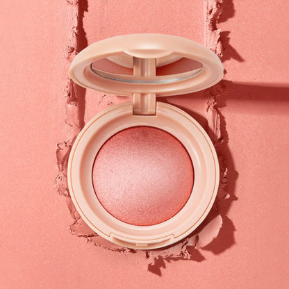 PHOFAY luminous powder blush in a soft pink compact, featuring a radiant and glowing finish, perfect for natural daily makeup and enhancing cheeks in the UAE.