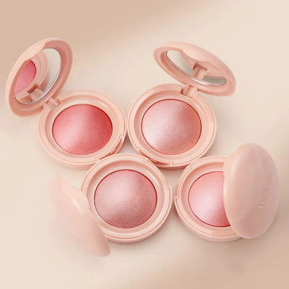 PHOFAY luminous powder blush in a soft pink compact, featuring a radiant and glowing finish, perfect for natural daily makeup and enhancing cheeks in the UAE.