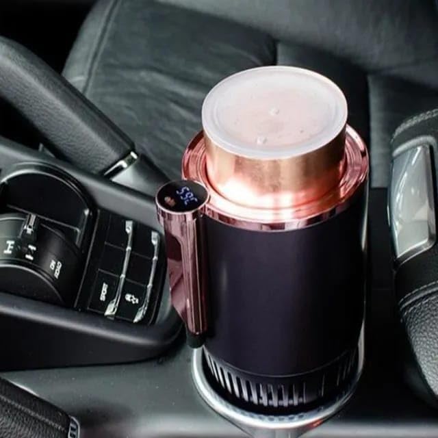 2-in-1 Car Cup Warmer & Cooler – Auto Heating & Cooling Mug Holder for Drinks
