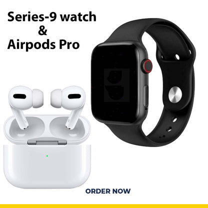 Series 9 Smart Watch with AirPods Pro – 2-in-1 Premium Combo Deal