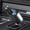 Premium 4-in-1 Car Fast Charger – Retractable Design + Real-Time Voltage Display 🚗⚡