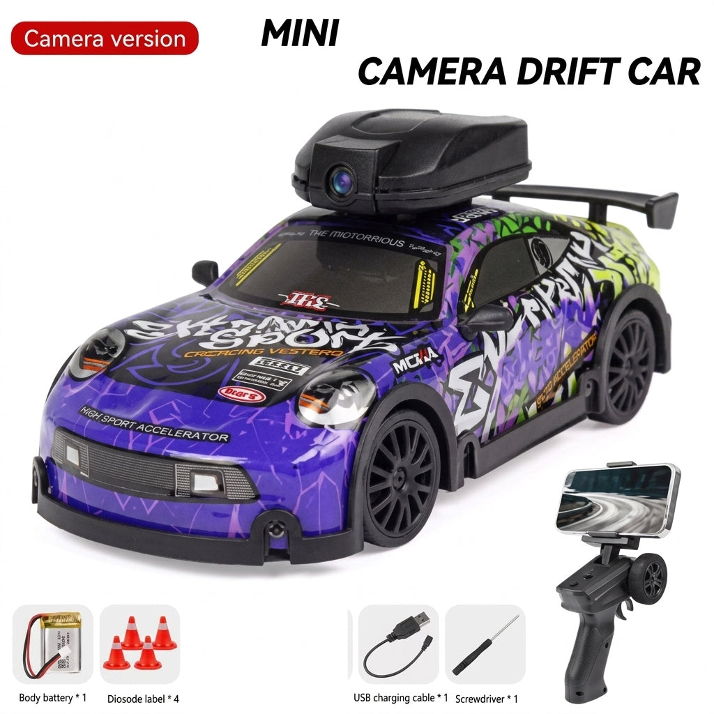 📸🔥 2.4GHz RC Mini Camera Drift Car – High Speed Remote Control Racing Drift Car for Kids & Collectors 🚗💨