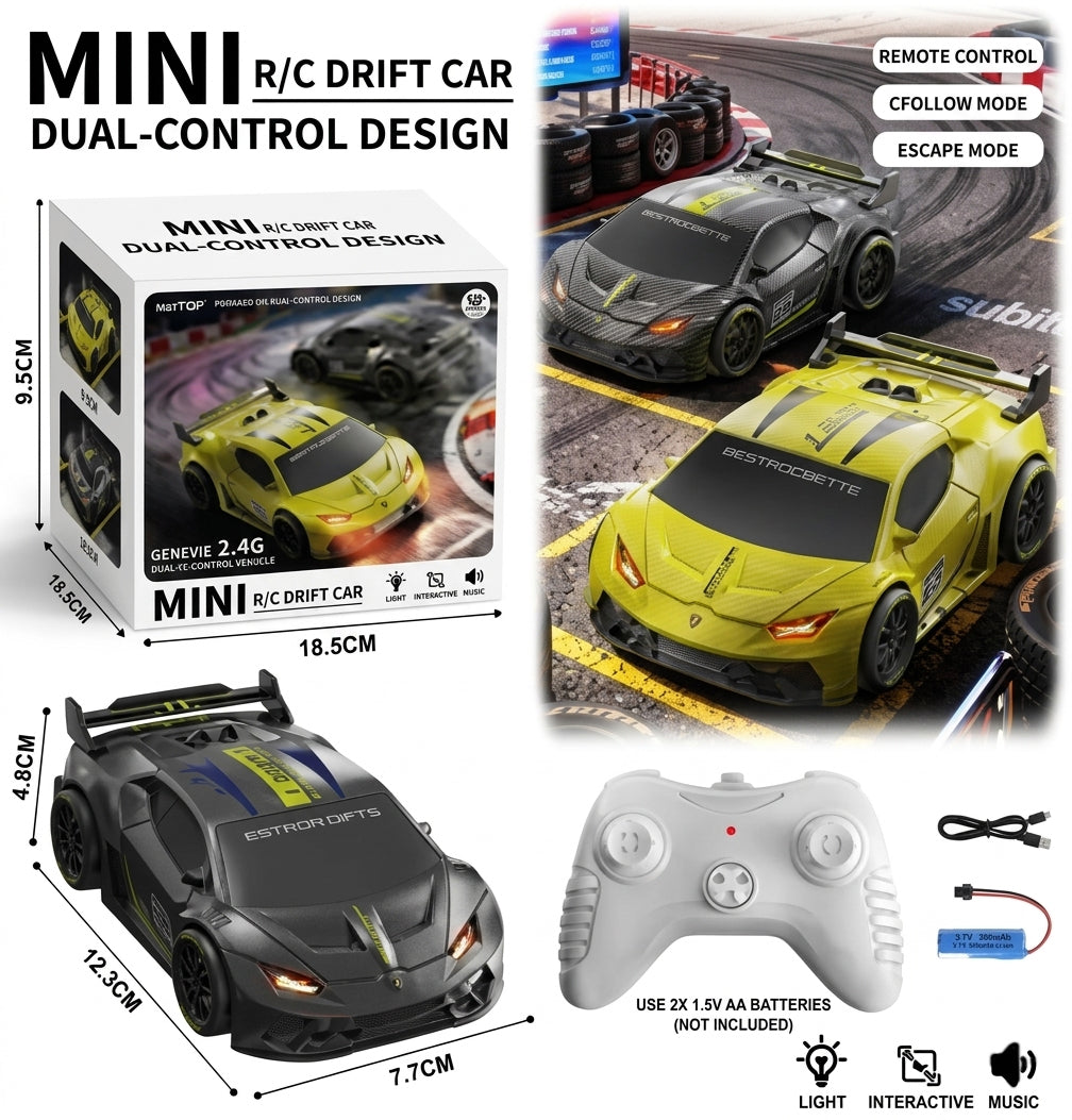 2.4GHz Remote & Hand Gesture Controlled Lamborghini Drift RC Car – High Speed Racing Toy 🚗🔥