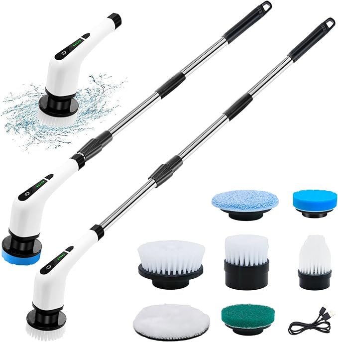 Electric Cleaning Brush – Powerful Cordless Scrubber for Deep Cleaning & Stain Removal