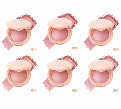 PHOFAY luminous powder blush in a soft pink compact, featuring a radiant and glowing finish, perfect for natural daily makeup and enhancing cheeks in the UAE.