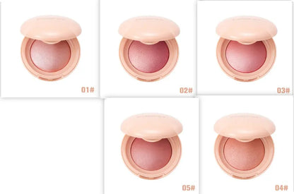 PHOFAY luminous powder blush in a soft pink compact, featuring a radiant and glowing finish, perfect for natural daily makeup and enhancing cheeks in the UAE.