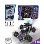 🔥 2.4GHz RC Alloy 6-Wheel Stunt Spray Car – High Speed Drift & Smoke Racing Toy 🚗💨