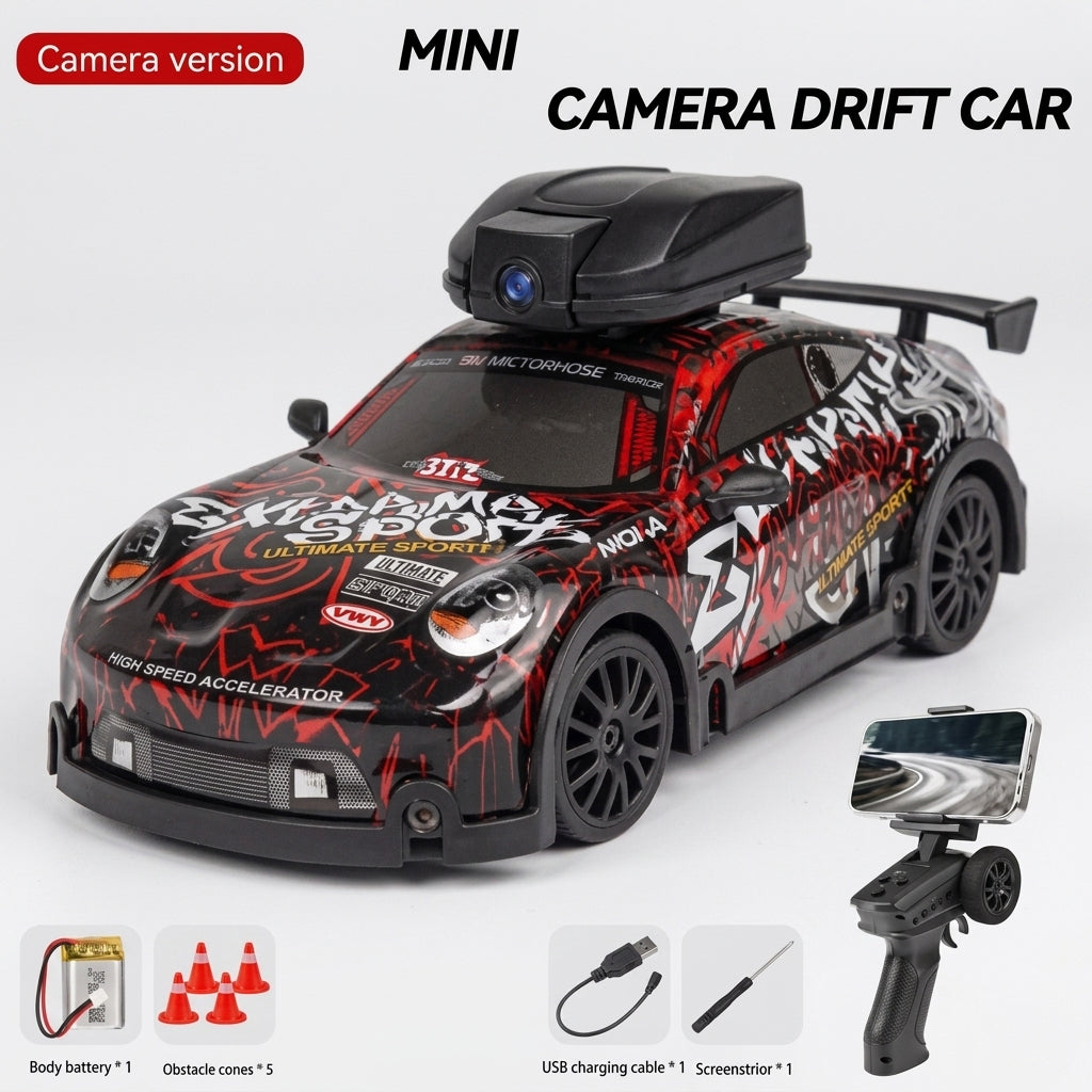 📸🔥 2.4GHz RC Mini Camera Drift Car – High Speed Remote Control Racing Drift Car for Kids & Collectors 🚗💨