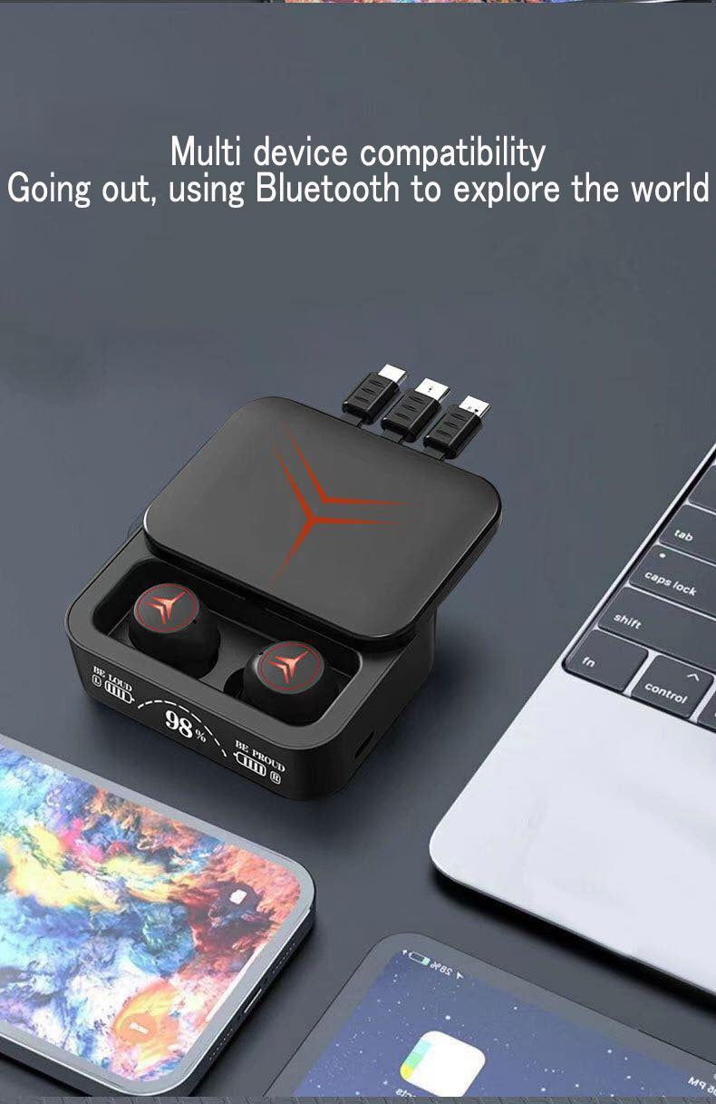 M88 Plus V5.2 Wireless Buds & Power Bank – 2-in-1 Charging & Audio Combo