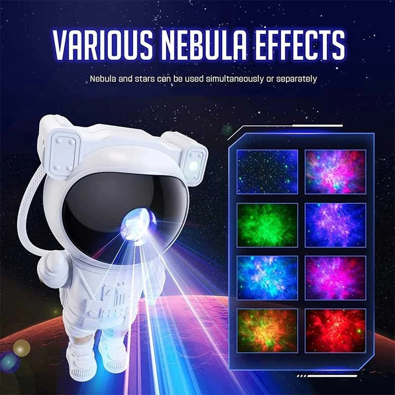 Astronaut Galaxy Projector – Space Starry Sky Night Lamp for Bedroom & Kids Room