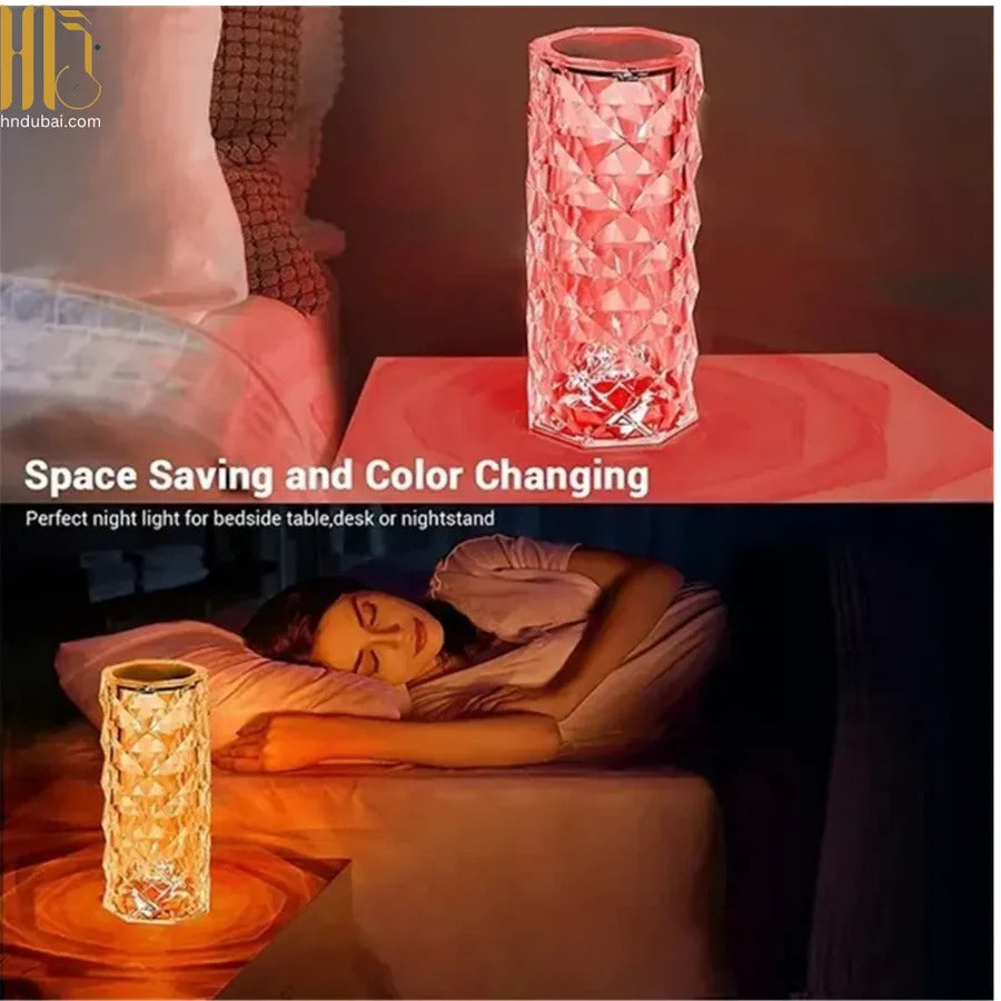 Crystal LED Lamp – 16+ Color Changing Mood Light with Remote Control