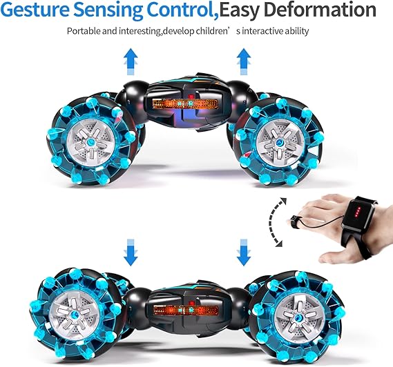 Stunt Car 2.4GHz Remote Control – Watch & Remote Dual Control Racing Car Toy