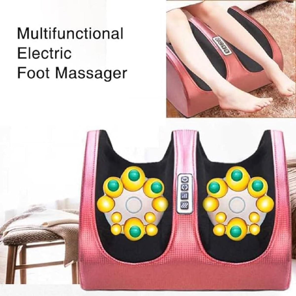 Electric Foot Massager with Heat – Relaxing Shiatsu Massage for Pain Relief & Stress Relief
