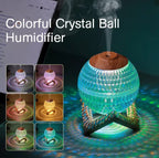 Colorful Crystal Ball Humidifier – Aromatherapy Oil Diffuser with Mist & LED Lights