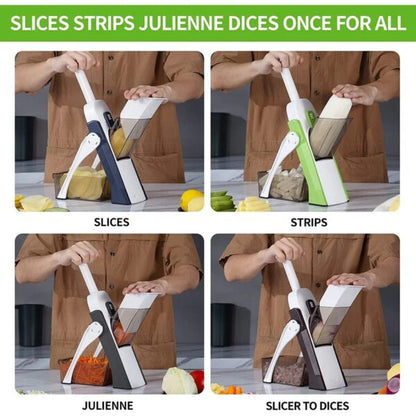Manual Vegetable Cutter – Multi-Function Kitchen Chopper for Fast & Easy Cutting