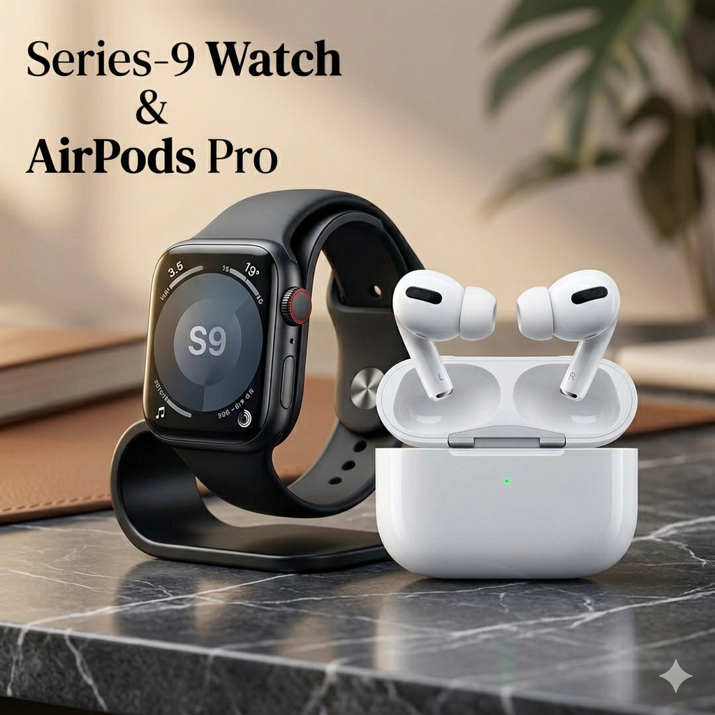 Series 9 Smart Watch with AirPods Pro – 2-in-1 Premium Combo Deal