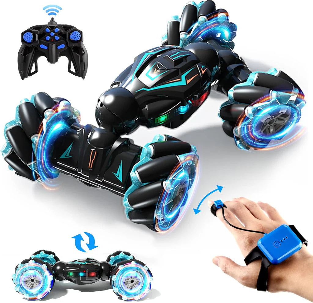 Stunt Car 2.4GHz Remote Control – Watch & Remote Dual Control Racing Car Toy