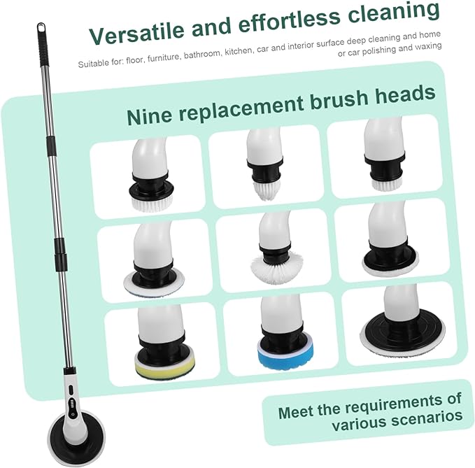 Electric Cleaning Brush – Powerful Cordless Scrubber for Deep Cleaning & Stain Removal