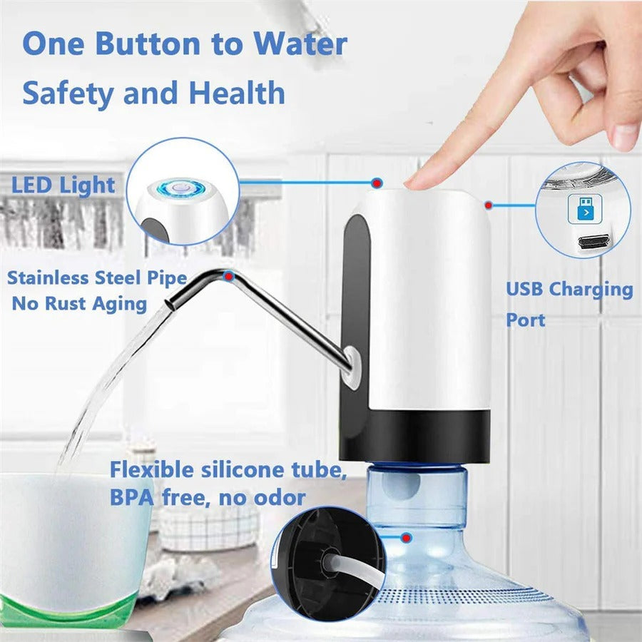 Electric Portable Water Dispenser Pump – Convenient Automatic Water Bottle Pump for Home & Office