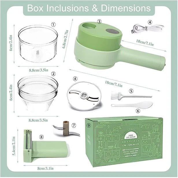 Handheld Food Chopper – Manual Kitchen Cutter for Fast & Easy Chopping
