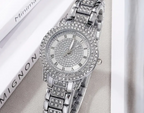 6PCS Women’s Butterfly Watch & Jewelry Set – Elegant Quartz Rhinestone Sparkling Wrist Watch