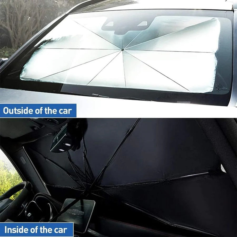 Car Umbrella Sun Shade – Front Windshield Protection Against Heat & UV Rays