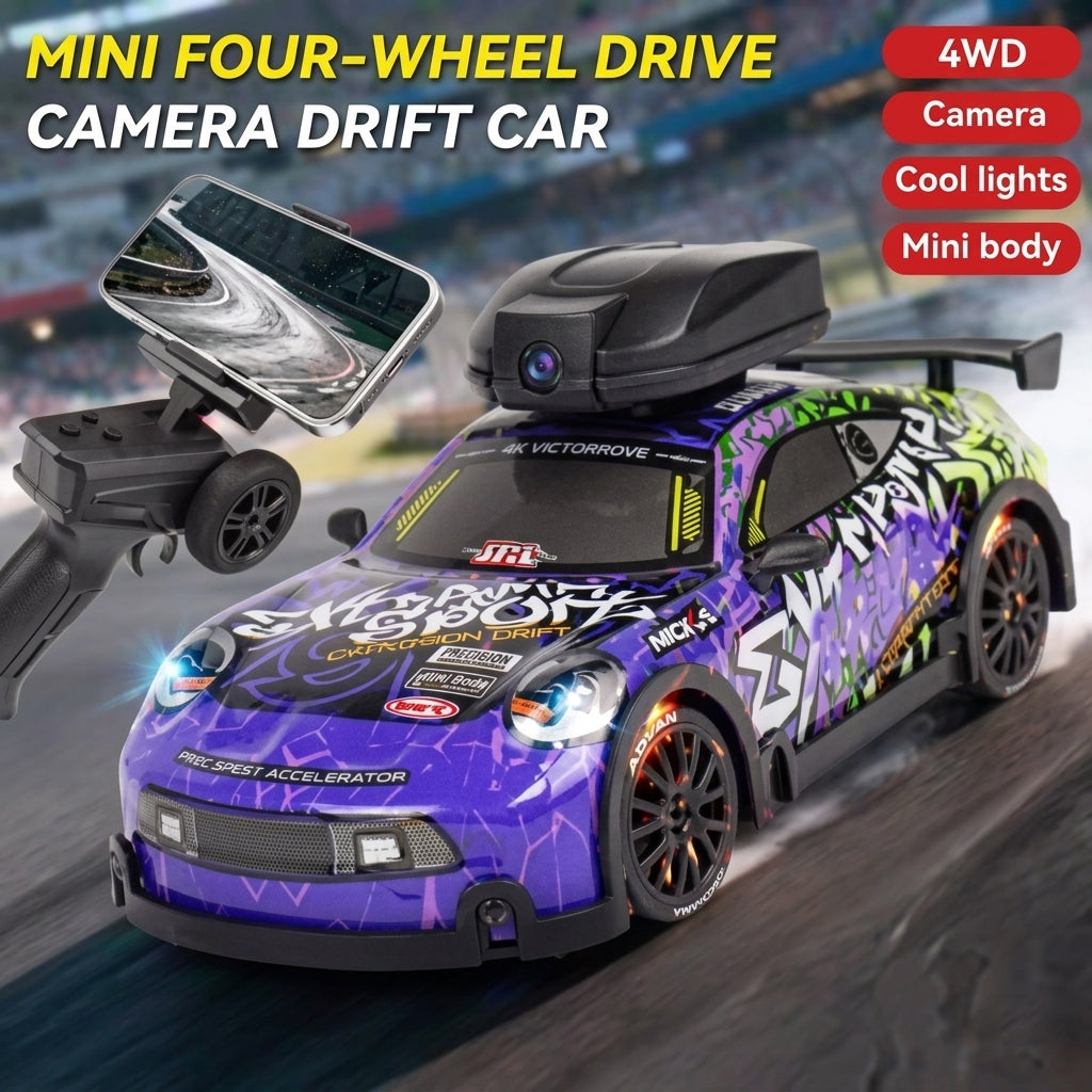 📸🔥 2.4GHz RC Mini Camera Drift Car – High Speed Remote Control Racing Drift Car for Kids & Collectors 🚗💨
