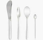 Luxury Egg Shaped Utensil Set – 24 Pcs Silver Plated Cutlery with Stylish Storage Box