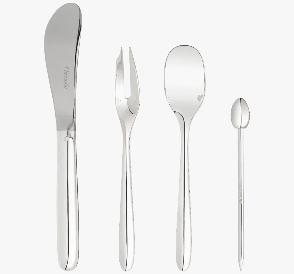 Luxury Egg Shaped Utensil Set – 24 Pcs Silver Plated Cutlery with Stylish Storage Box
