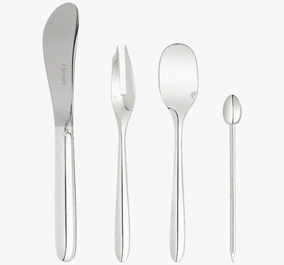 Luxury Egg Shaped Utensil Set – 24 Pcs Silver Plated Cutlery with Stylish Storage Box