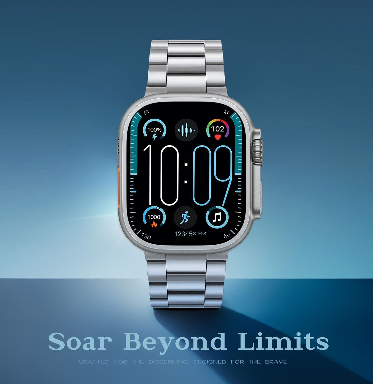 WS-85 Ultra Smart Watch with 7 Straps (Silver) – Multi-Style Smartwatch | Best Deal
