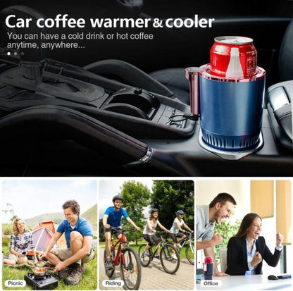 2-in-1 Car Cup Warmer & Cooler – Auto Heating & Cooling Mug Holder for Drinks