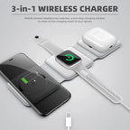 3-in-1 Wireless Charging Pad – Fast Charge for Phone, Watch & Earbuds ⚡