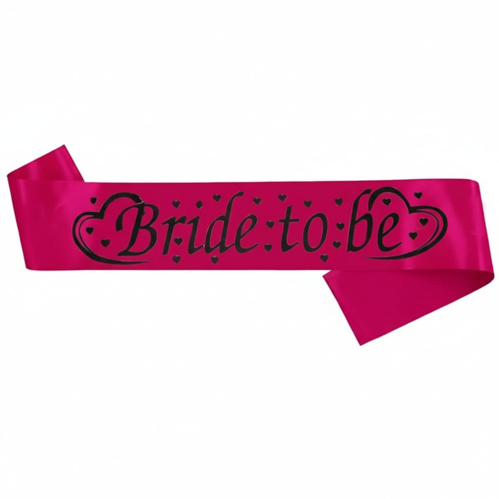 Bride To Be Sash – Pink Bridal Shower & Bachelorette Party Sash