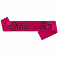 Bride To Be Sash – Pink Bridal Shower & Bachelorette Party Sash