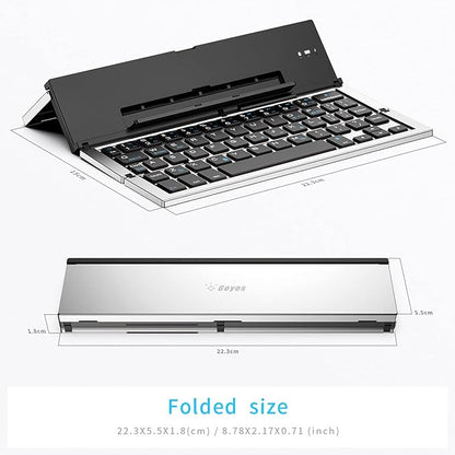 Bluetooth Foldable Keyboard – Portable Wireless Keyboard for Phone, Tablet & Laptop