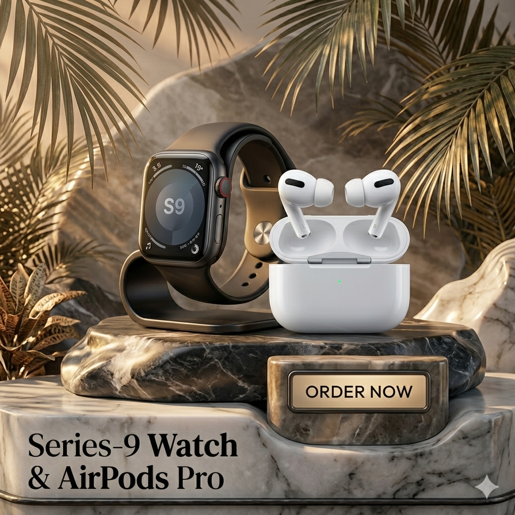 Series 9 Smart Watch with AirPods Pro – 2-in-1 Premium Combo Deal