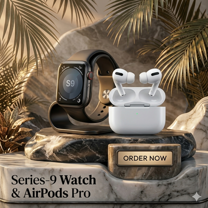 Series 9 Smart Watch with AirPods Pro – 2-in-1 Premium Combo Deal