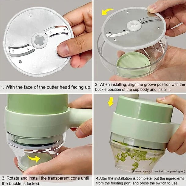 Handheld Food Chopper – Manual Kitchen Cutter for Fast & Easy Chopping