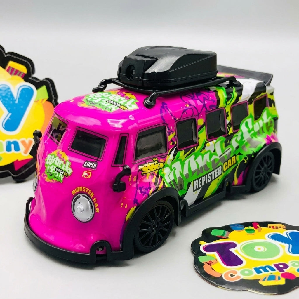 📸🔥 2.4GHz RC Mini Camera Drift Van – High Speed Remote Control Drift Car with Realistic Retro Design 🚐💨