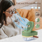 Mini Air Conditioner Fan – Portable Cooling Fan with Water Mist & USB Power