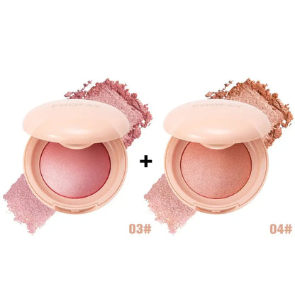PHOFAY luminous powder blush in a soft pink compact, featuring a radiant and glowing finish, perfect for natural daily makeup and enhancing cheeks in the UAE.