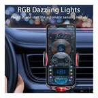 Crystal Car Charger & Phone Holder – Fast Charging Mount for All Smartphones