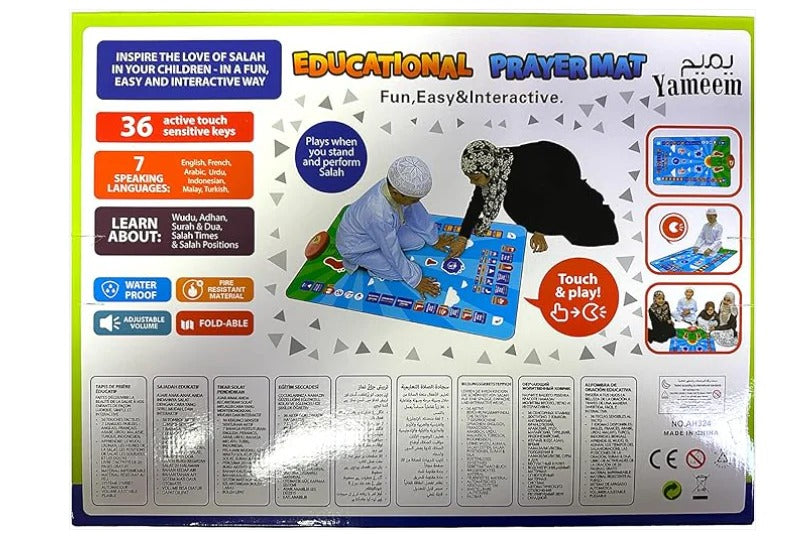 Electronic Kids Educational Prayer Mat – Interactive Islamic Learning & Prayer Teaching Rug